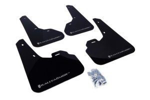 Mazda Mazda3 Mud Flap - Rally Armor - UR Mud Flap w/Silver Logo - Black - `10-`13